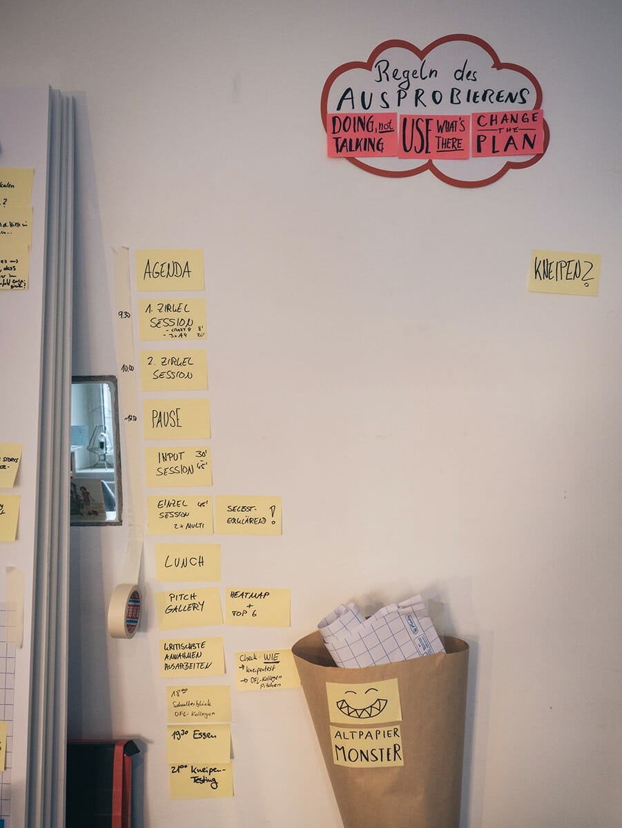 DFL Innovation Sprint: Ideenwand