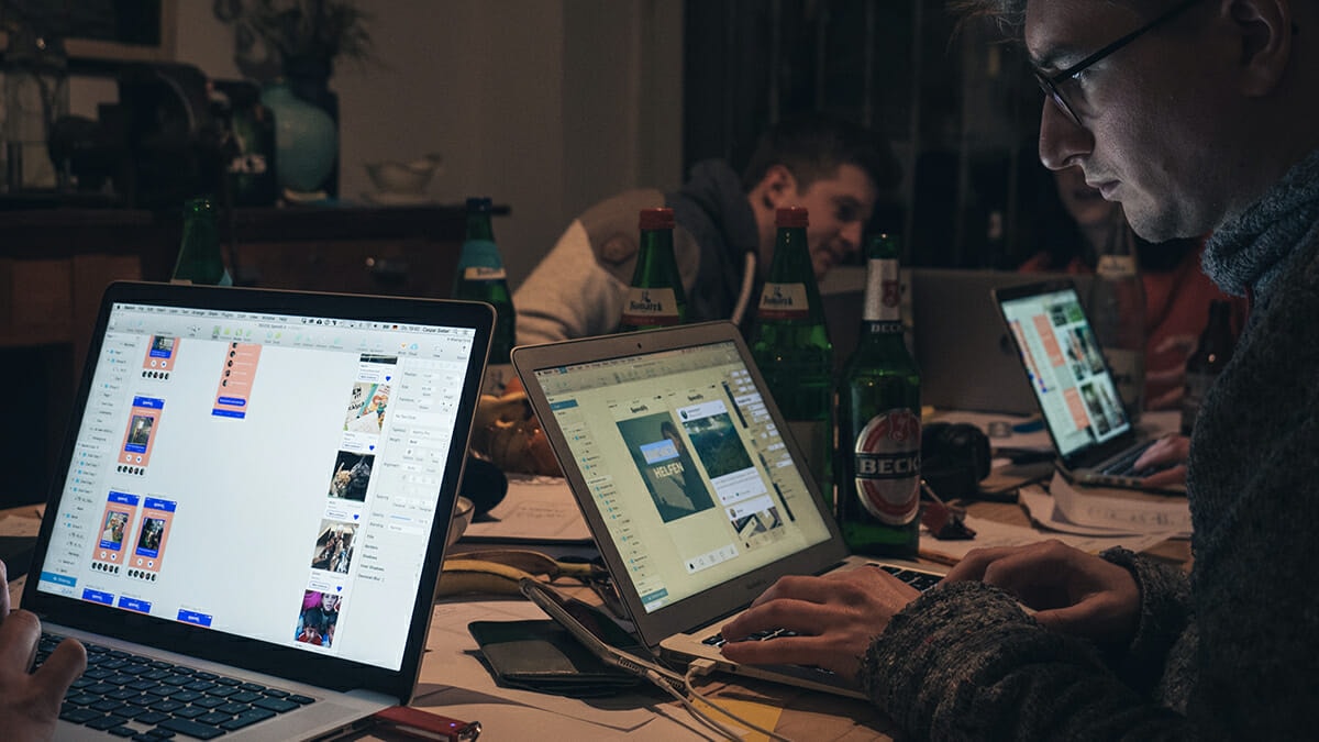 Unsere Teilnehmer bauen digitale Prototypen beim DFL Innovation Sprint