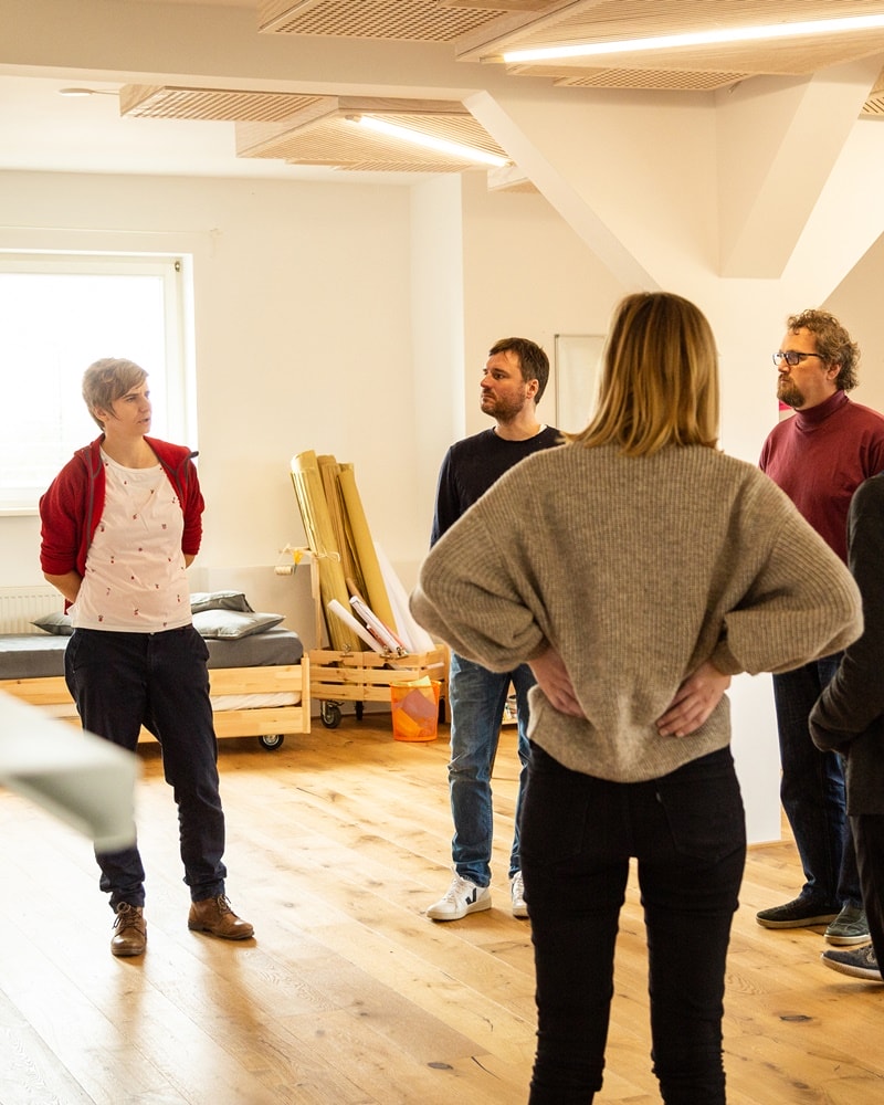 Austausch im Newworkshop bei quäntchen + glück