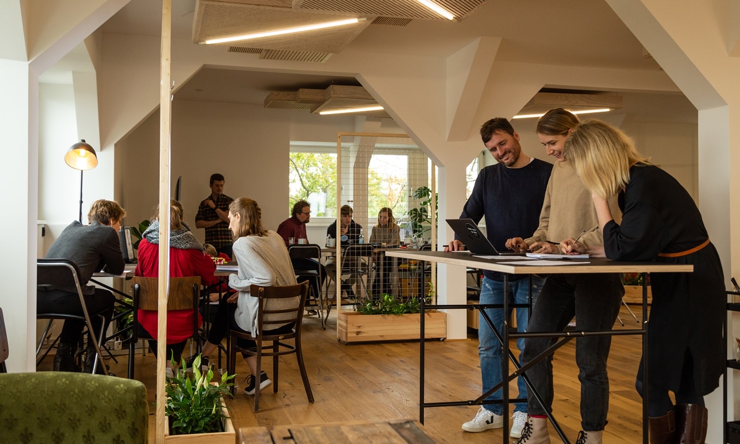 Gruppenarbeit als Methode beim Newworkshop bei quäntchen + glück