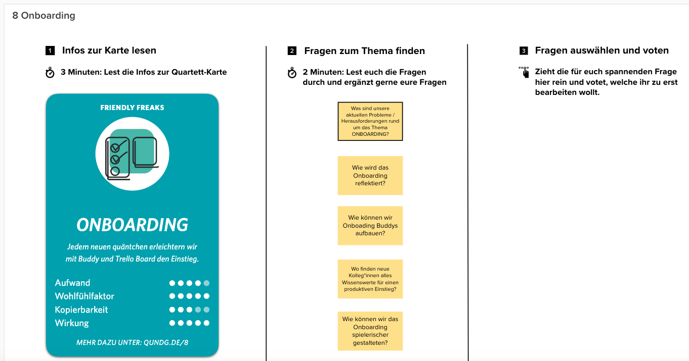 Mural Quartett Onboarding