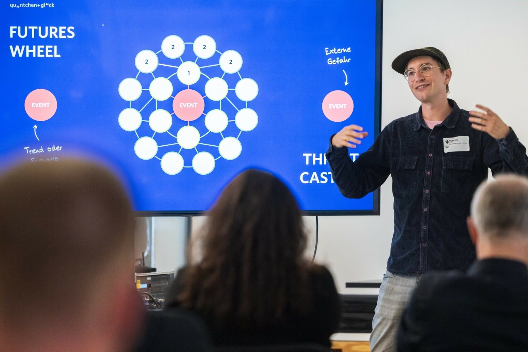 Tobi auf dem Barcamp