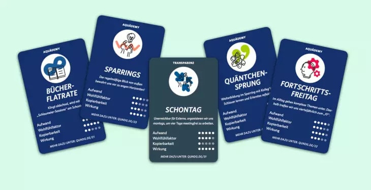 Quartettkarten zur Weiterbildung